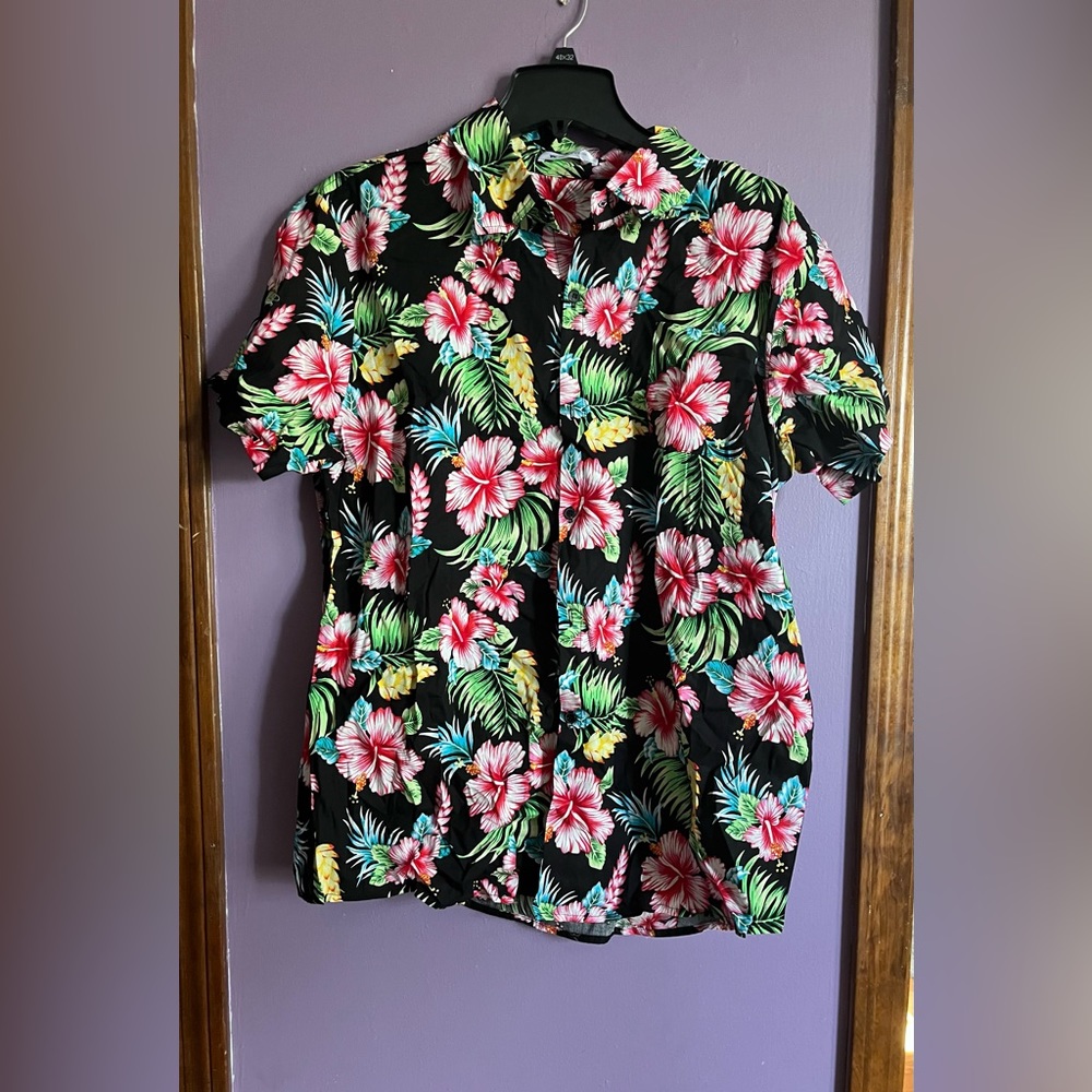 Tropical button up shirt